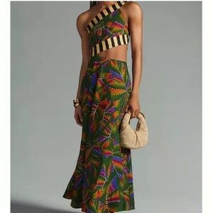 NEW Farm Rio One Shoulder Cut Out Dress - Anthropologie Large